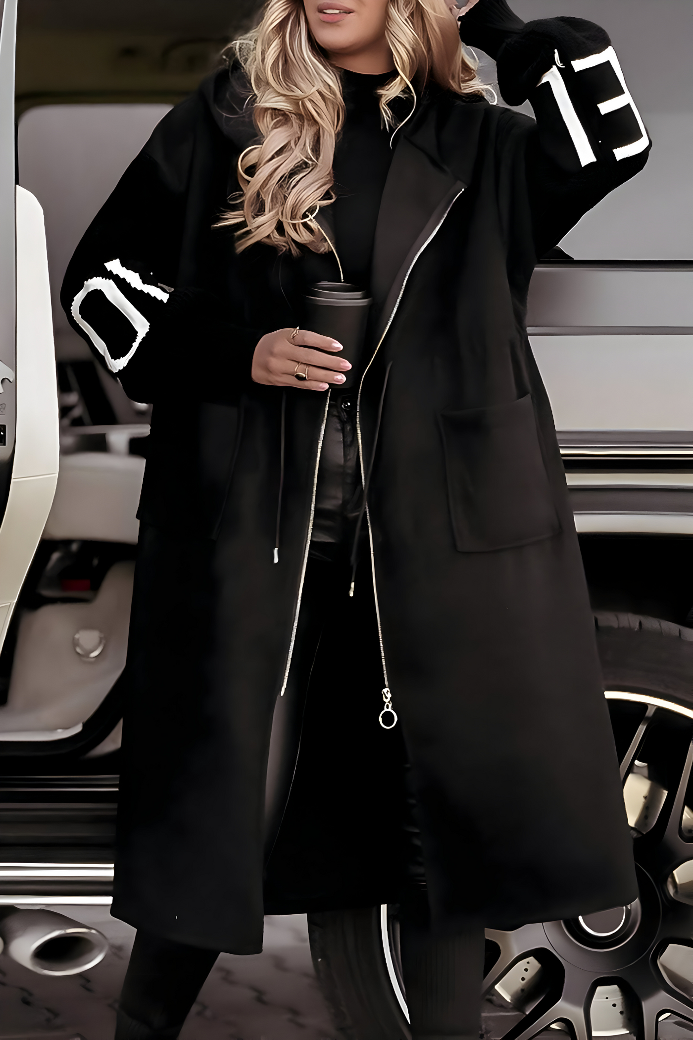 Elise-Knit Hooded Jacket