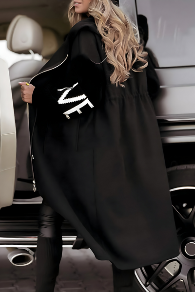 Elise-Knit Hooded Jacket