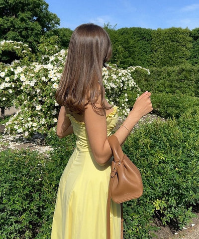 Loisa | Lemon Corset Fit Midi Dress