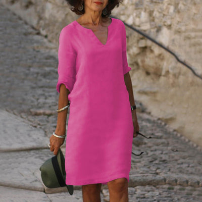 Quinn London - Isla V-Neck Dress