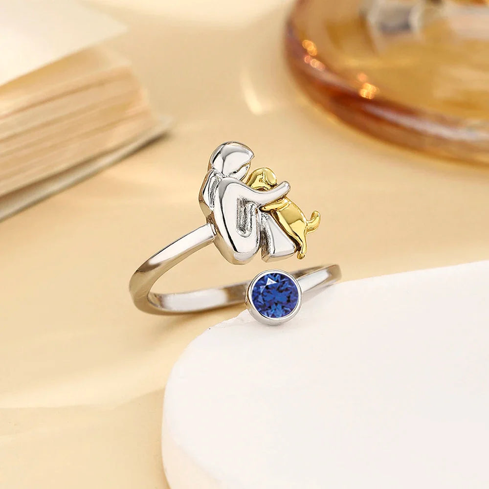 Quin London | Ring with dog icon