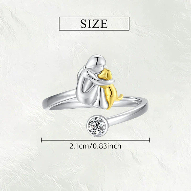 Quin London | Ring with dog icon
