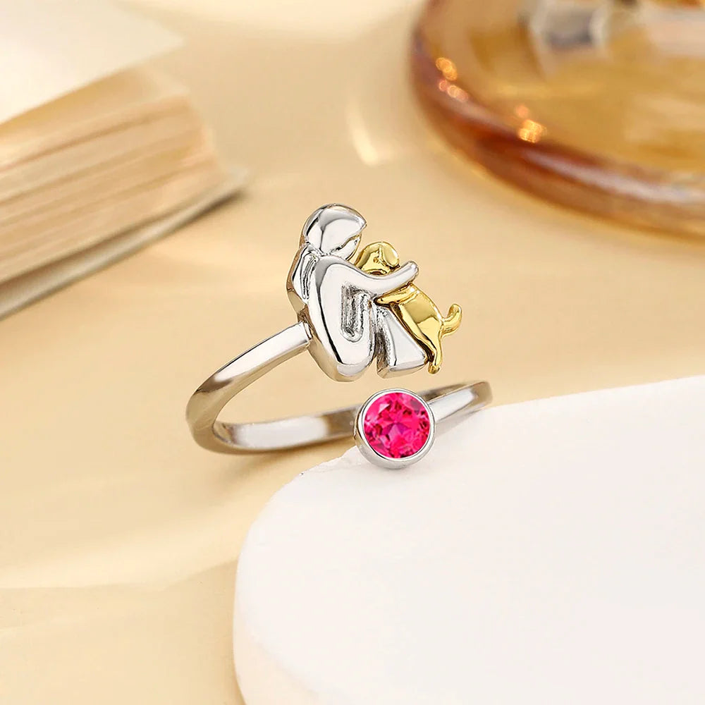 Quin London | Ring with dog icon