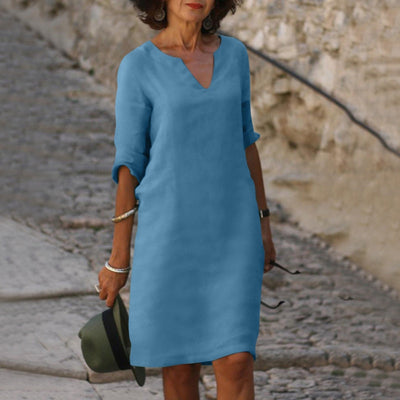 Quinn London - Isla V-Neck Dress