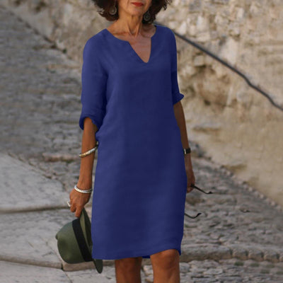 Quinn London - Isla V-Neck Dress