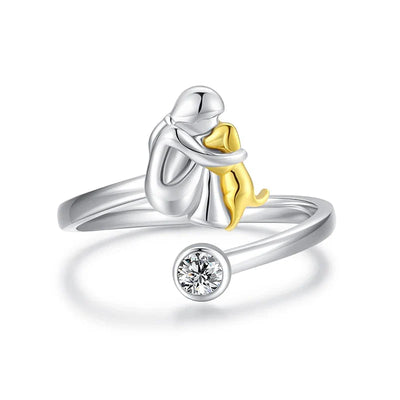 Quin London | Ring with dog icon