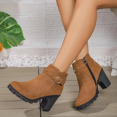 Valera Studded Block Boots