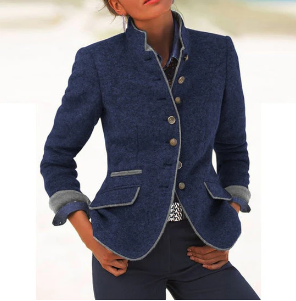Isabella | Elegant Cardigan with High Collar