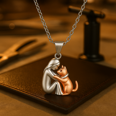 Quin London | Necklace with cat pendant