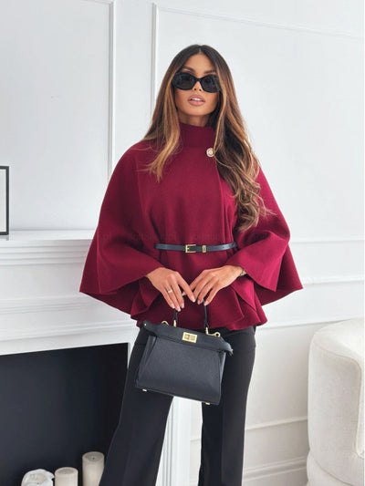 LEA - Chic butterfly jacket with belt