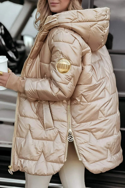 Valorine | Elegant winter coat with hood and padding